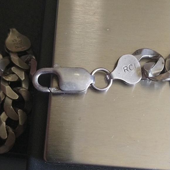Sterling Silver Chain With Cross Pendant - Picture 1 of 12